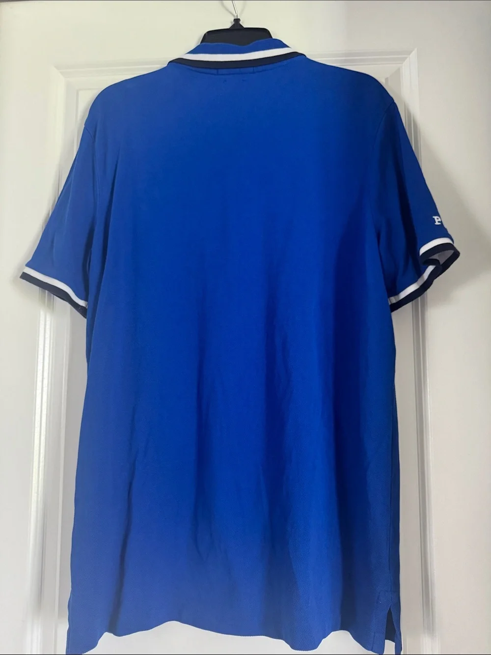 Polo by Ralph Lauren Royal Blue Short-Sleeve Polo with White & Navy Trim (1034)